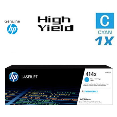 Genuine Hewlett Packard Hp X W X High Yield Cyan Combo Laser Toner