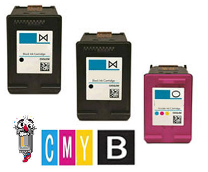 3 Pack Hewlett Packard HP60 Ink Cartridges