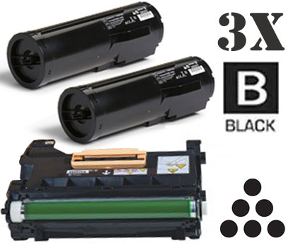 3 Pack Xerox 106R03582 101R00554 Laser Toner Cartridges