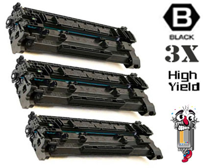 3 Pack Hewlett Packard CF226X HP26X High Yield Laser Toner Cartridge