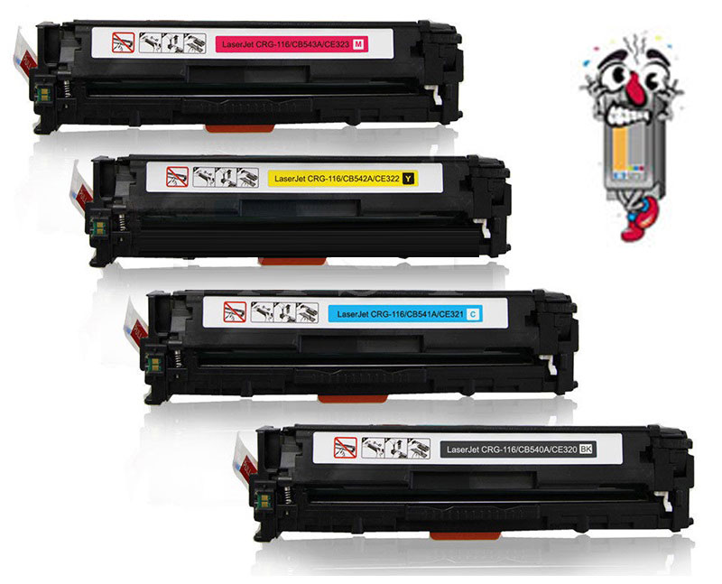 4 Pack Hewlett Packard HP125A Laser Toner Cartridges