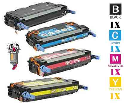 4 Pack Hewlett Packard HP503A Laser Toner Cartridges