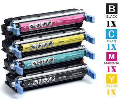 4 Pack Hewlett Packard HP641A Laser Toner Cartridges