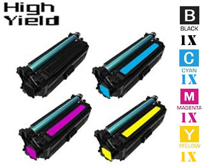 4 Pack Hewlett Packard HP646X High Yield Laser Toner Cartridges