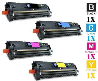 4 Pack Hewlett Packard HP121A Laser Toner Cartridges