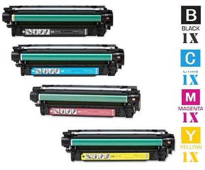 4 Pack Hewlett Packard HP507A Laser Toner Cartridges