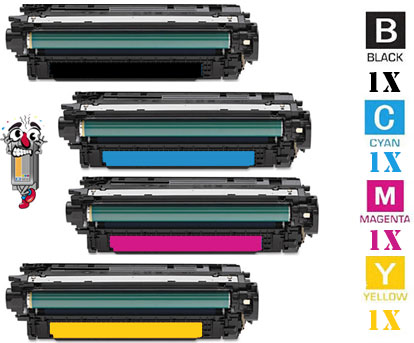 4 Pack Hewlett Packard HP651A Laser Toner Cartridges