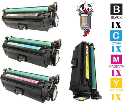 4 Pack Hewlett Packard HP653X High Yield Laser Toner Cartridges