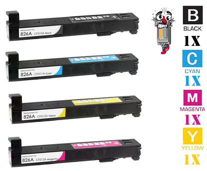 4 Pack Hewlett Packard HP826A Laser Toner Cartridges