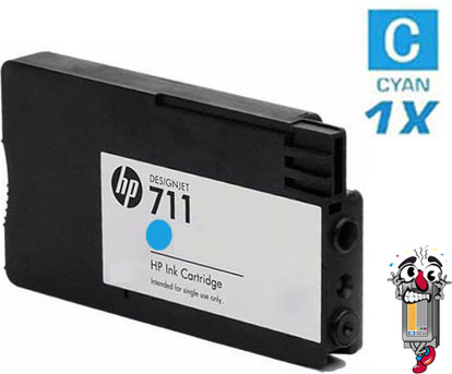 Hewlett Packard CZ130A HP711 Cyan Ink Cartridge