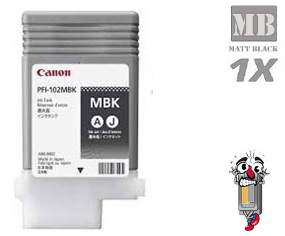 Canon 6704B001AA PFI107MBK Matte Black Laser Toner Cartridge