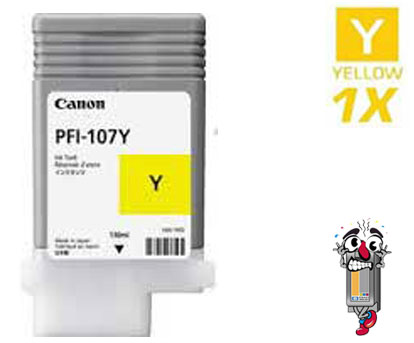 Canon 6708B001AA PFI107Y Yellow Laser Toner Cartridge