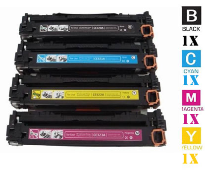 4 Pack Hewlett Packard HP128A Laser Toner Cartridges