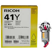 Ricoh GC41Y 405764 Yellow Ink Cartridge