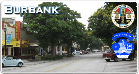 Burbank city logo banner