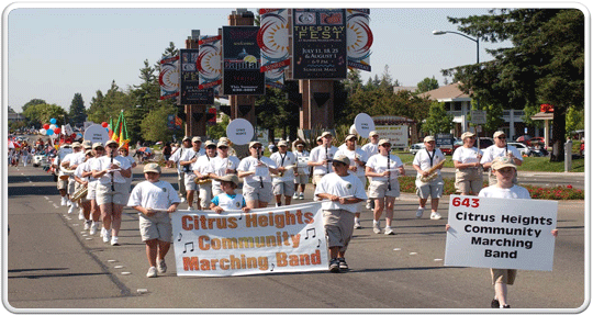 Citrus Heights 95610 95611 95621 city logo banner