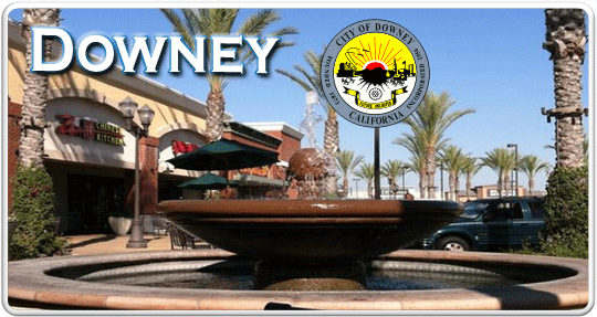 Downey city logo banner