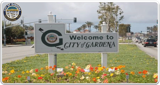 Gardena city logo banner