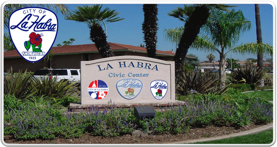 La Habra city logo banner