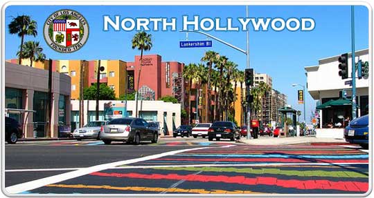 North Hollywood 91601 91602 91603 91605 91606 city logo banner