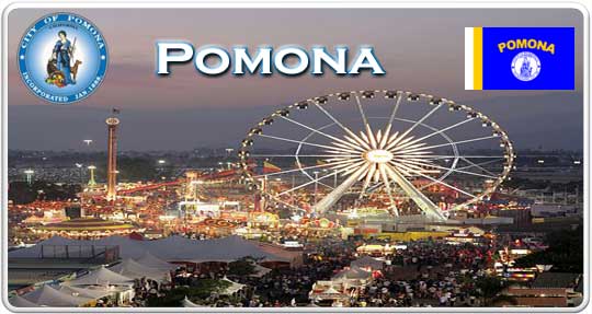 Pomona city logo banner