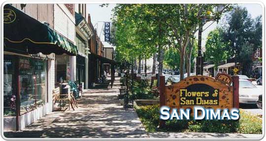 San Dimas 91773 city logo banner