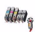 <p>Canon Combo Pack</p>5-Piece Bulk Set Remanufactured Canon PGI220 <b>(CLI221)</b> Ink Cartridges